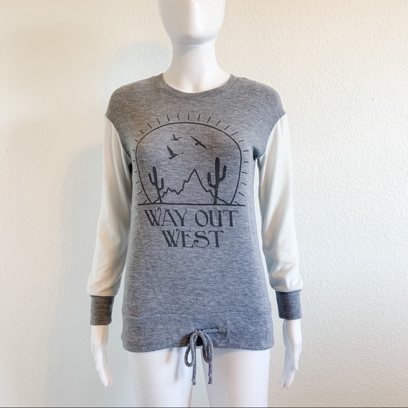 Zoe + Liv Out West Long Sleeve Tee - Picture 1 of 4